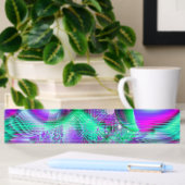 Violet Peacock Feathers, Abstract kristal Mint Naambordje