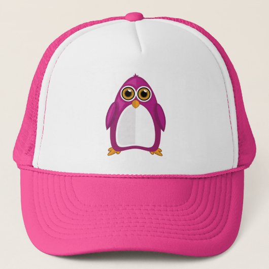 Violet Penguin Trucker Pet (Voorkant)