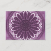 Violet Petals Kunstwerk - Verticaal Visitekaartje (Achterkant)