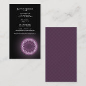 Violet Petals Mandala - Verticaal Visitekaartje (Voorkant / Achterkant)