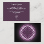 Violet Petals Mandala - Visitekaartje (Voorkant / Achterkant)