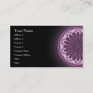 Violet Petals Mandala - Visitekaartje