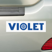Violet Petrol Head Bumpersticker (Op auto)