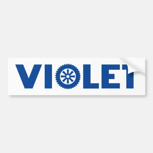 Violet Petrol Head Bumpersticker (Voorkant)