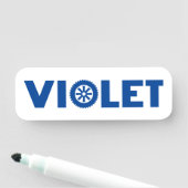 Violet Petrol Head Naamplaatje (In situ)
