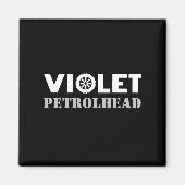 Violet Petrolhead Magneet (Voorkant)