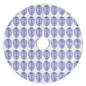 Violet Pinecones kerstboomrok Fleece Kerstboom Rok (Voorkant)