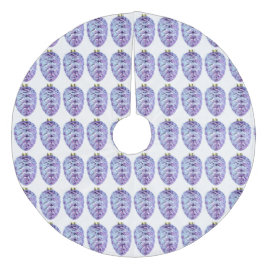 Violet Pinecones kerstboomrok Fleece Kerstboom Rok