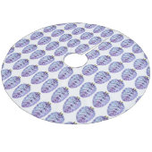 Violet Pinecones kerstboomrok Fleece Kerstboom Rok (Gekanteld)