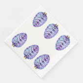 Violet Pinecones Papier Servet (Hoek)