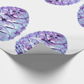Violet Pinecones — Verpakkingspapier Cadeaupapier (Hoek)