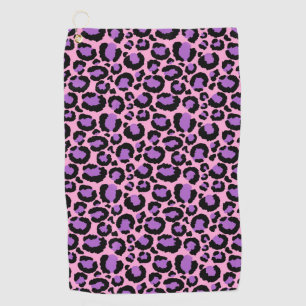 Violet Pink Cheetah Leopard Pattern Dierenvriend Golfhanddoek
