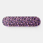 Violet Pink Cheetah Leopard Pattern Dierenvriend Persoonlijk Skateboard (Horizontaal)