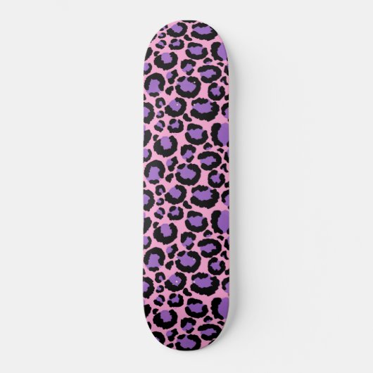 Violet Pink Cheetah Leopard Pattern Dierenvriend Persoonlijk Skateboard (Voorkant)
