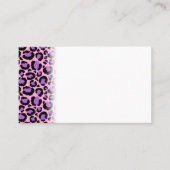 Violet Pink Cheetah Leopard Pattern Dierenvriend Plaatskaartje (Voorkant)