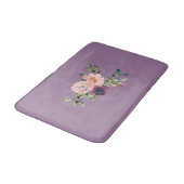 Violet Pink Lavender Rozen Floral Bath Mat (Gekanteld)
