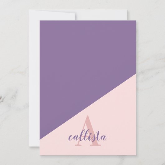 Violet Pink Sparkly Glitter Dress Debutante Dans Kaart (Achterkant)