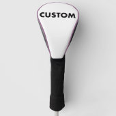 VIOLET Piping Custom Golf Driver Headcover Blank (Voorkant)