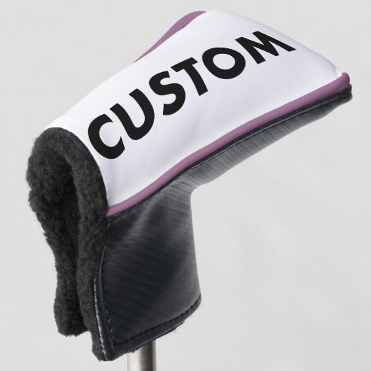 VIOLET Piping Custom Golf Putter Headcover Blank (3/4 voorkant)