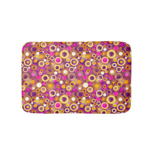 Violet Polka Dot Pattern Badmat