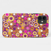 Violet Polka Dot Pattern Case-Mate iPhone Case (Achterkant (horizontaal))