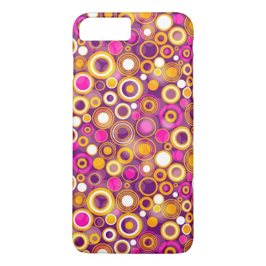 Violet Polka Dot Pattern Case-Mate iPhone Case (Achterkant)