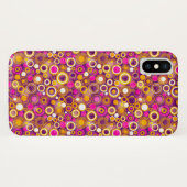 Violet Polka Dot Pattern Case-Mate iPhone Case (Achterkant (horizontaal))