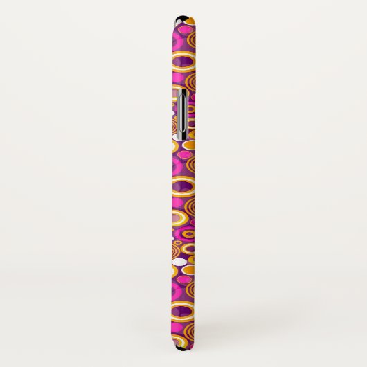 Violet Polka Dot Pattern Case-Mate iPhone Case (Achterkant / rechts)