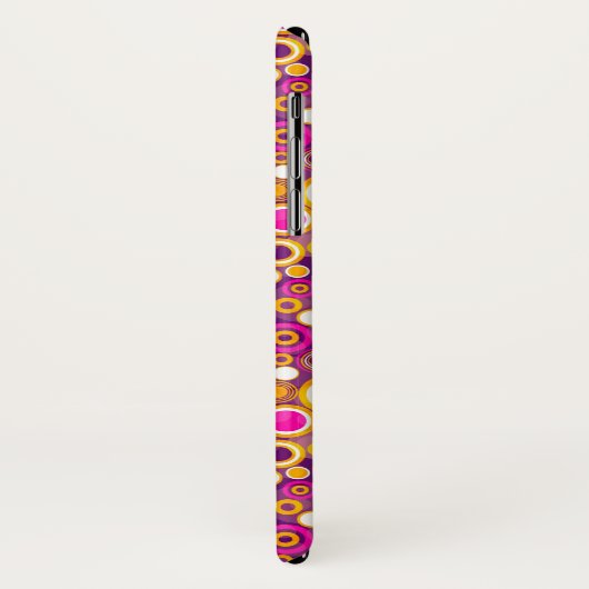 Violet Polka Dot Pattern Case-Mate iPhone Case (Achterkant/links)