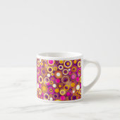 Violet Polka Dot Pattern Espresso Kop (Rechts)
