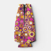 Violet Polka Dot Pattern Flesjeskoeler (Achterkant)