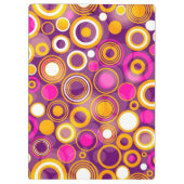 Violet Polka Dot Pattern Klembord (Achterkant)