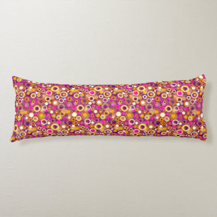 Violet Polka Dot Pattern Lichaamskussen