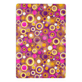 Violet Polka Dot Pattern Mini Klembord (Achterkant)