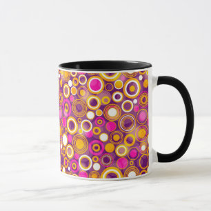Violet Polka Dot Pattern Mok