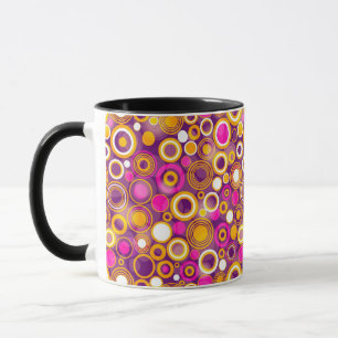 Violet Polka Dot Pattern Mok