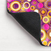 Violet Polka Dot Pattern Muismat (Hoek)