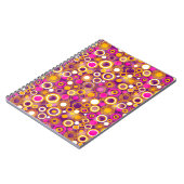 Violet Polka Dot Pattern Notitieboek (Linkerzijde)