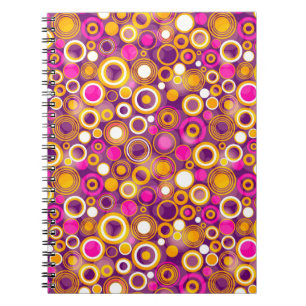 Violet Polka Dot Pattern Notitieboek