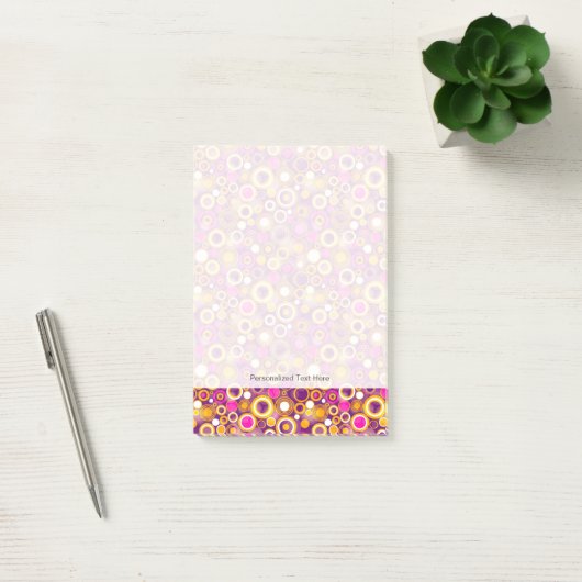 Violet Polka Dot Pattern Post-it® Notes (Kantoor)