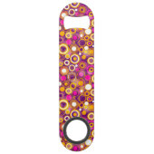 Violet Polka Dot Pattern Speed Flessenopener (Voorkant)