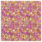 Violet Polka Dot Pattern Stof (Swatch)
