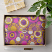 Violet Polka Dot Pattern Tissuepapier (Geschenk)