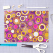 Violet Polka Dot Pattern Tissuepapier (Craft)