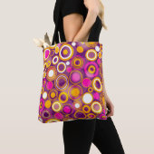 Violet Polka Dot Pattern Tote Bag (Dichtbij)