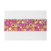 Violet Polka Dot Pattern Uitnodigingen Wikkel (Achterkant Voorbeeld)