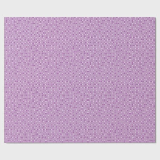 Violet Polka Dots Cadeaupapier (Vlak)