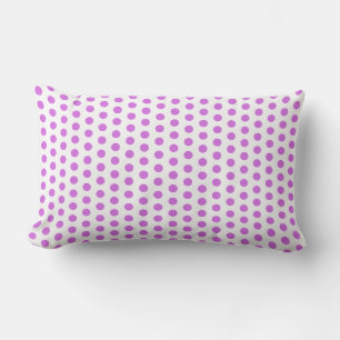 Violet Polka Dots Paarse Wit Custom Kleuren Schatt Buitenkussen
