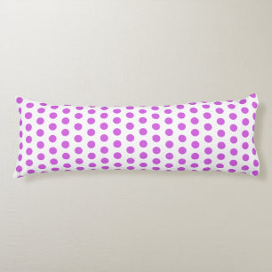 Violet Polka Dots Paarse Wit Custom Kleuren Schatt Lichaamskussen