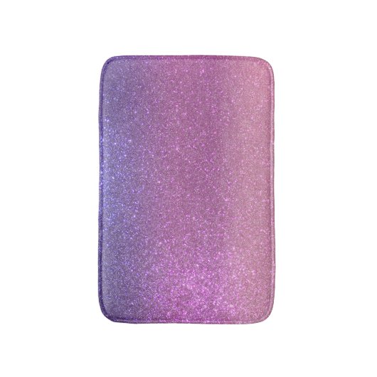 Violet Princess Blush Pink Triple Glitter Badmat (Voorkant Verticaal)